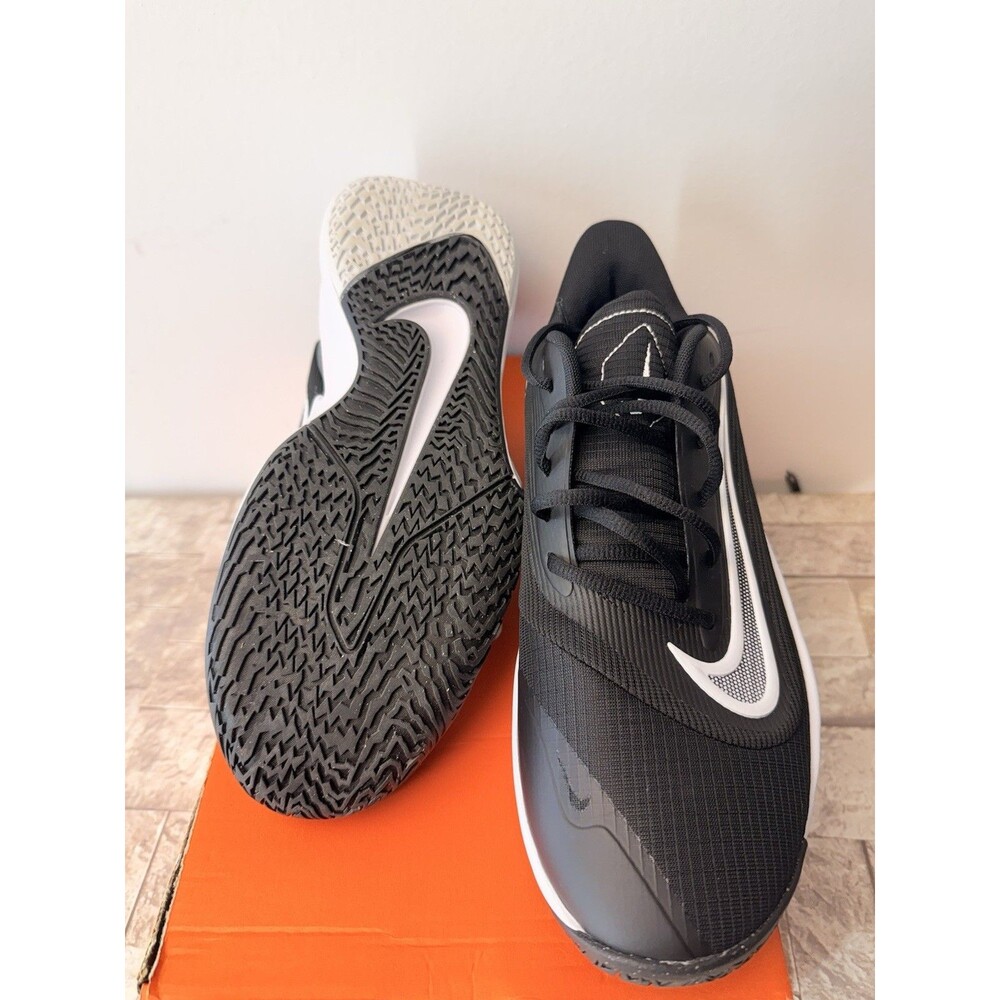 Nike Precision 7 Basketball Shoes Men's 8.5/ Women's 10 Black White Grey - Picture 6 of 16